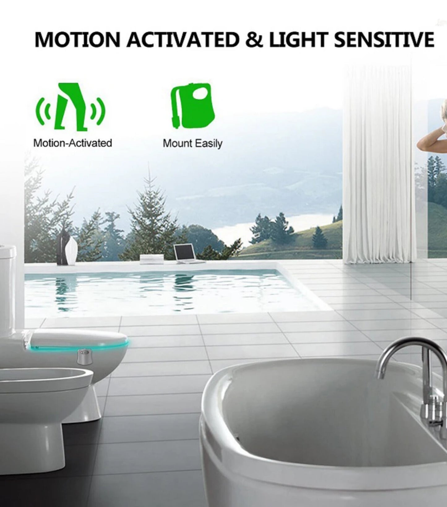 Sensor Lamp Toilet