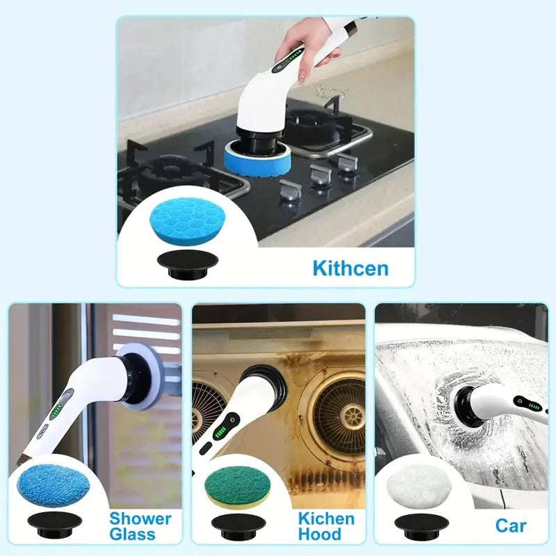 Multi functional electric cleaning brush