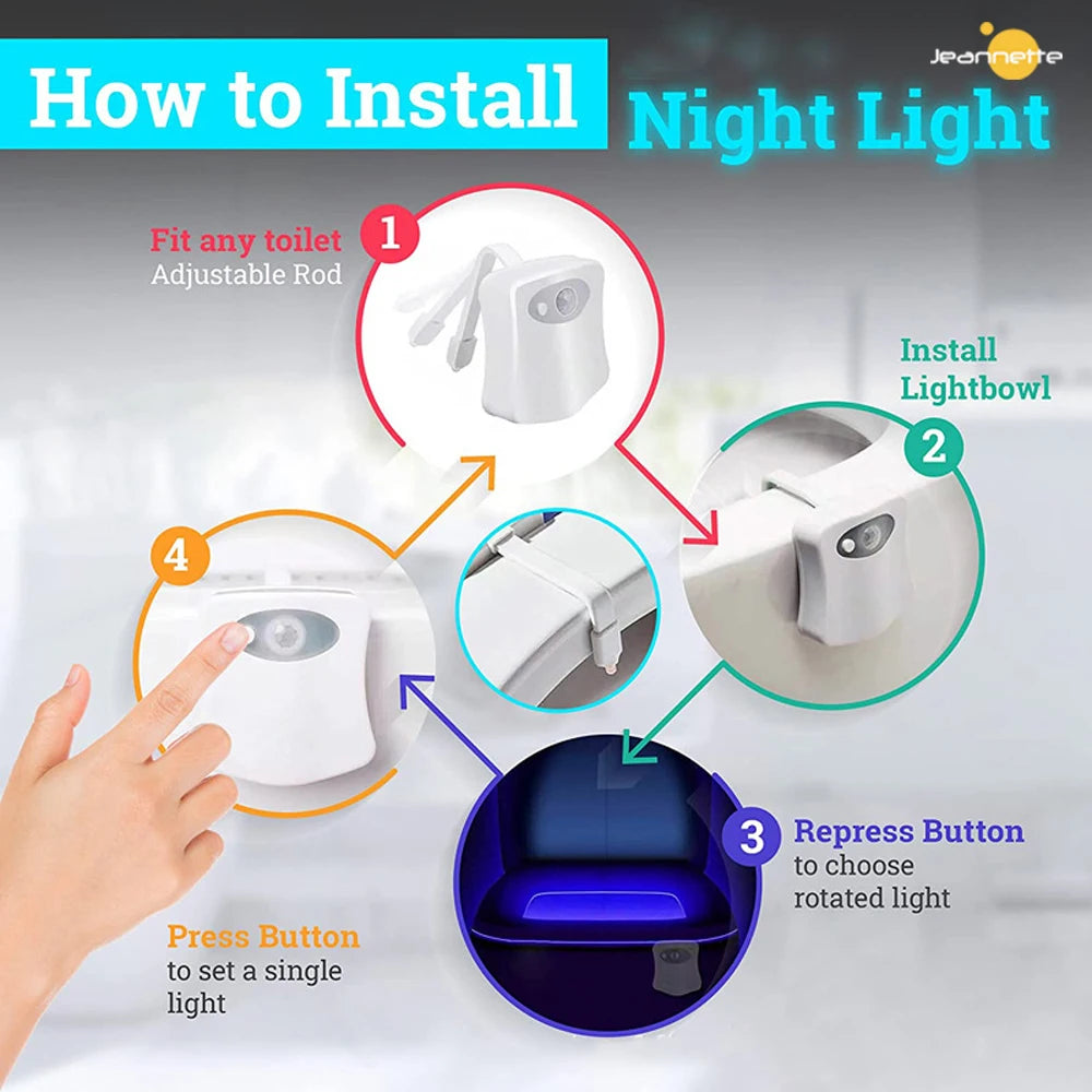 Sensor Lamp Toilet